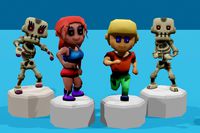 Modular Low Poly Characters and Skeletons | HyperCasual