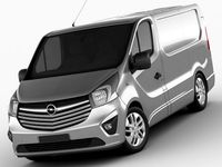 Opel Vauxhall Vivaro 2015 3D Model