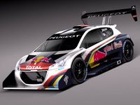 Peugeot 208 T16 Pikes Peak 2013 3D Model