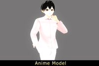 Anime Character : Davis (Pink Shirt / Contain VRM)