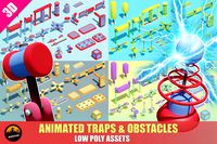 LOW POLY ASSETS - Animated Traps &amp; Obstacles + VFX