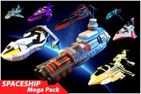 Stylized Spaceships Mega Pack