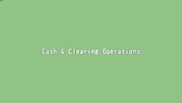 cash & clearing operations