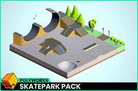Low Poly Skatepark Pack - Polyworks