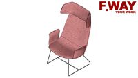 Cadeira Ayra F.Way Lounge Private Fixa