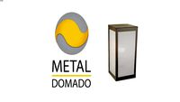 Metal Domado Arandela Colonial Quadrada P