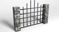 Brick fence