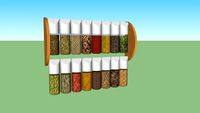 Spice rack -Scandic set za zacine1