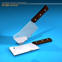 Meat cleaver 3D Model