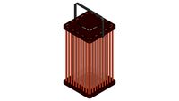 LINHA LUMINÁRIAS – LANTERNA – (L 22 X P 22 X H 42,5) - TIDELLI - 3D SKETCHUP