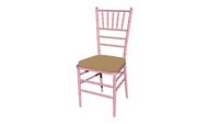 CADEIRA TIFANY CHINESA ROSA ASSENTO CAPUCCINO (5768, 7035) - Center Festas