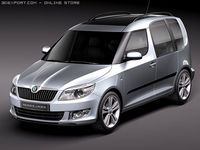 Skoda Roomster 2011 3D Model