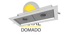 EMBUTIDO TEK NIK DUPLO 5771 - METAL DOMADO ILUMINAÇÃO