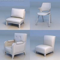 Table round table 3D Model