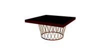 MESA LIVORNO DOURADA COM TAMPO QUADRADO SIENA (6605, 6596) - Center Festas
