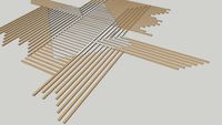 Diagonal Wood Screen