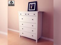 IKEA HEMNES Chest of 6 drawers 3D Model