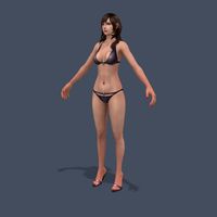 Pretty girl 2 3D Model