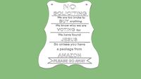 No Soliciting Sign