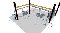 implantation Machines atelier Alb Agencement