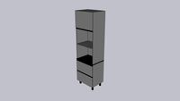 Cozinha Henn - Belize - Torre Quente 02 Fornos 2400x700x510