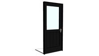 36IN HALF GLASS EXTERIOR DOOR