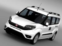 Fiat Doblo Maxi 152 2015 3D Model