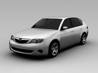 Subaru Impreza 2008 Wagon 3D Model