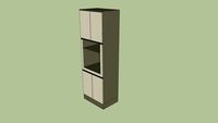 Cozinha Henn - Connect - Torre Quente 01 Forno 715mm 2205x715x510