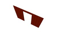 2700 x 2070mm Larch Feather Pannel Personal Door