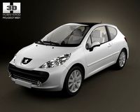 Peugeot 207 3D Model