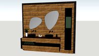 BATHROOM WALL WITH ACCESOIRES