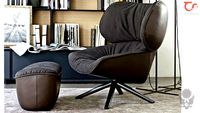 armchair ottoman tabano B&B ITALIA