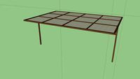 toldo tipo tenso estructura