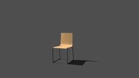 Narbutas Moon Wood Chair