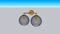 Utilitaire Globe Double Sconce