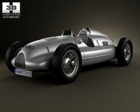 Auto Union Type D 1938 3D Model