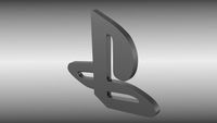 Playstation logo 3D Model