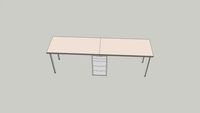 IKEA desk, LINNMON ALEX GERTON