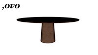 Mesa Concreta Oval 200x125