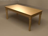 Table Capotavola 3D Model