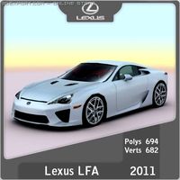 2011 Lexus LFA 3D Model