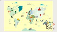 Betsy Decor - Playmat Mapa-Mundi