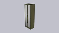 Quarto Henn - Exclusive - Roupeiro 02 Portas Vidro 2405x800x540