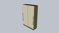 Quarto Henn - Exclusive - Roupeiro 02 Portas Deslizantes 2405x1585x540