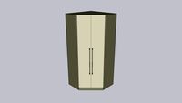 Quarto Henn - Exclusive - Canto Closet 02 Portas 2405x1095x1095