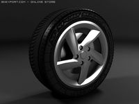 Mazda 6 stock wheel midpoly 3D Model