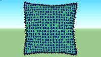Almofada Pompom Bolinha Verde - Mooui