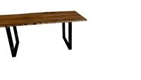 84467 Table Harmony Crude Steel 200x100cm