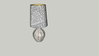 Vivienne smoke glass lamp